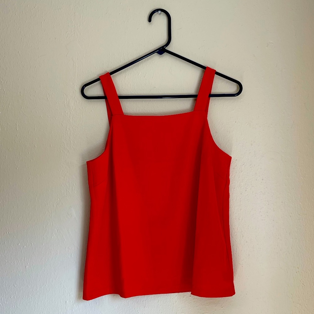 Brass Clothing Red Work Tank Top